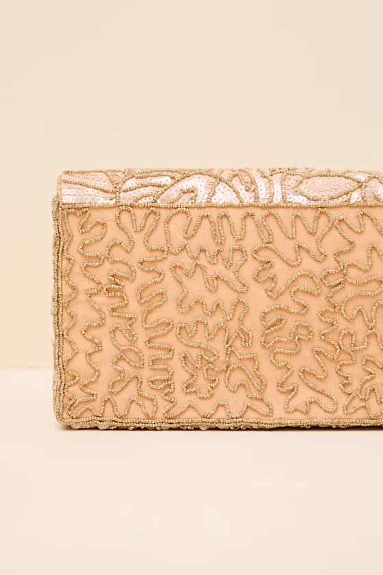 Adorable Update Rose Gold Beaded Sequin Crossbody Bag sold by Lulus product image thumbnail 3