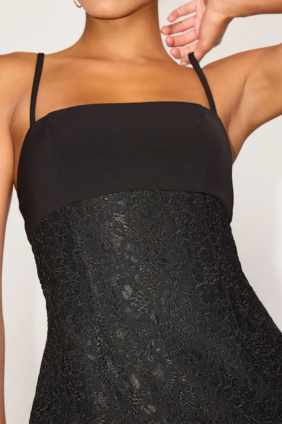 Joey Black Lace Sleeveless Mini Dress sold by Lulus product image thumbnail 2