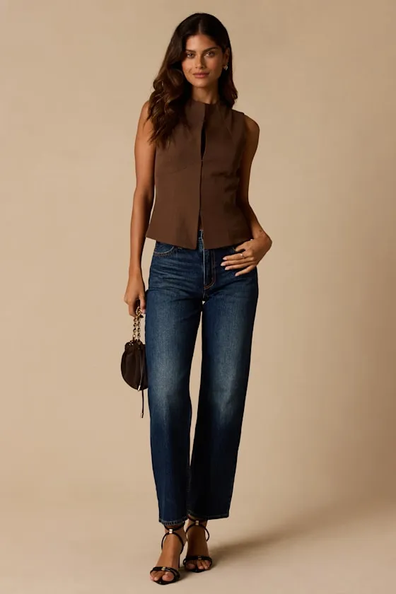 Delgado Brown Sleeveless Top sold by Lulus product image thumbnail 3