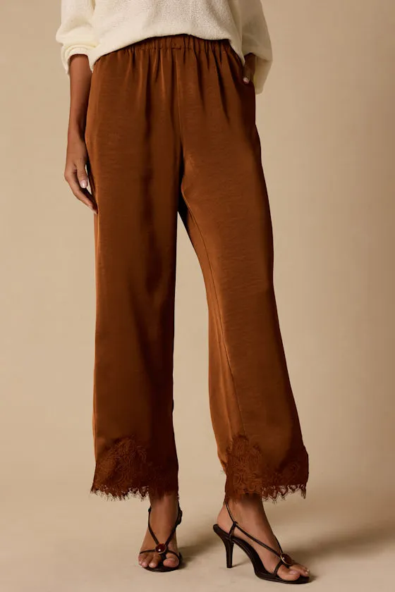 Owen Brown Satin Lace Pants sold by Lulus product image thumbnail 2