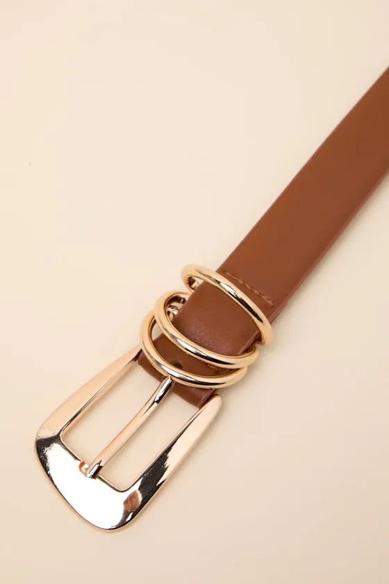 Rou Brown and Gold Statement Belt sold by Lulus product image thumbnail 4