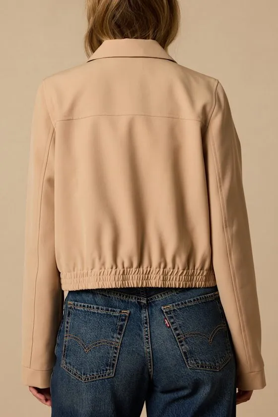 Morning Latte Tan Bomber Jacket sold by Lulus product image thumbnail 4