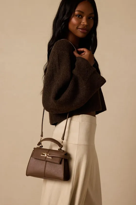 Wallace Brown Top Handle Handbag sold by Lulus product image thumbnail 3
