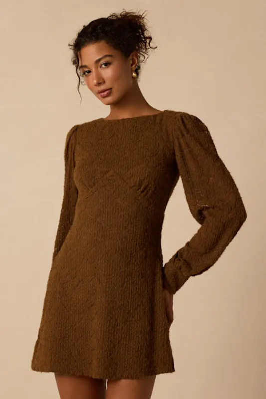 Marny Light Brown Knit Dress made by Lulus