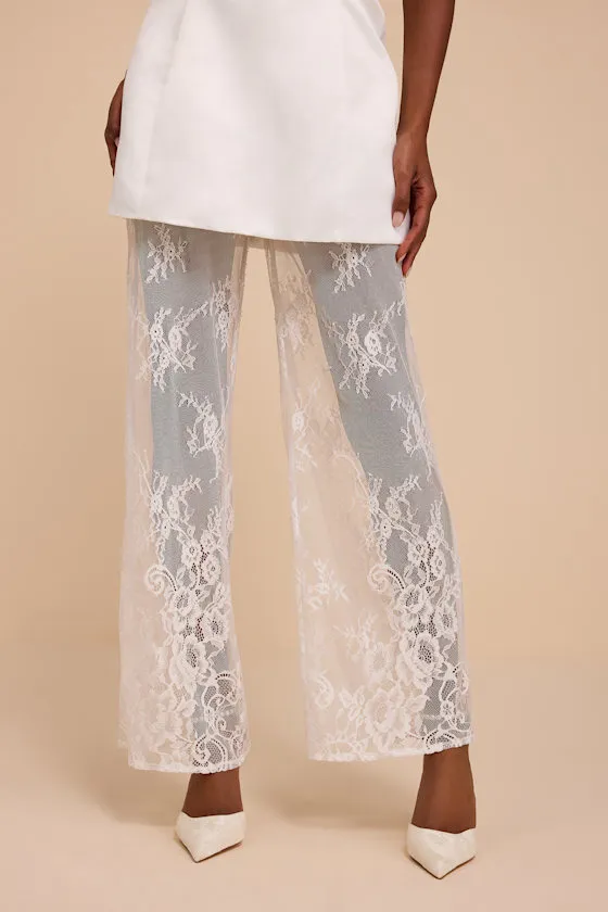Slater White Strapless Lace Jumpsuit sold by Lulus product image thumbnail 4