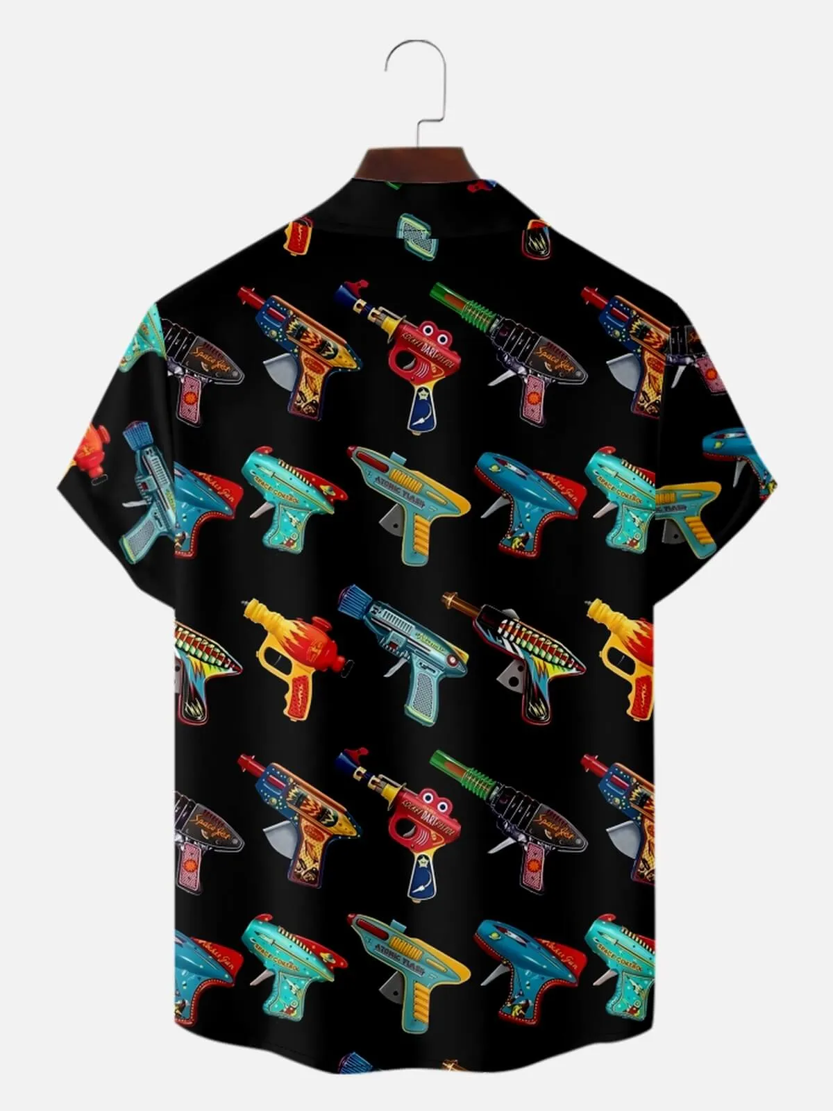 Men's Retro Space Blaster Short Sleeve Shirt sold by Eleven Oasis product image thumbnail 2