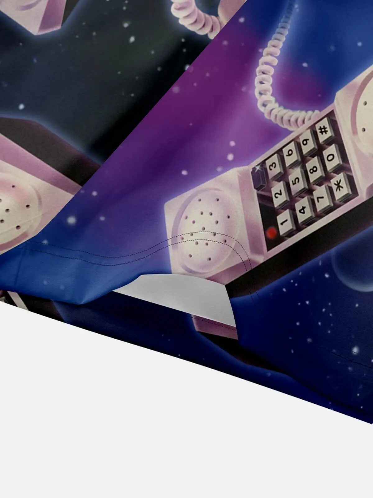 Men's Retro Space Phone All Over Print Short Sleeve Shirt sold by Eleven Oasis product image thumbnail 3