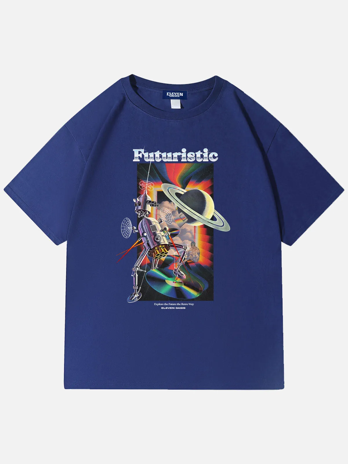 Eleven Oasis Futuristic Mecha Warrior Cotton T-Shirt sold by Eleven Oasis product image thumbnail 3