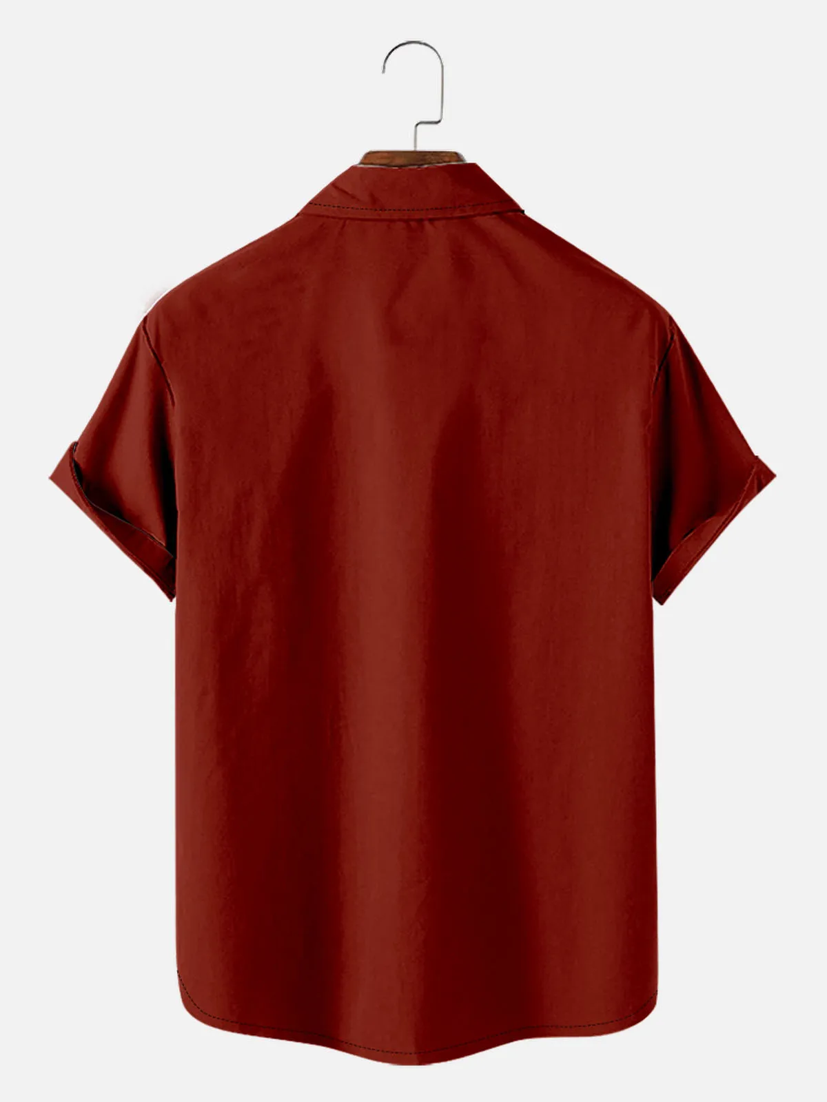 Tall Men's Flaming Rose Panel Short Sleeve Shirt sold by Eleven Oasis product image thumbnail 3