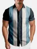 Men's Atomic Age Vertical Stripe Bowling Short Sleeve Shirt sold by Eleven Oasis