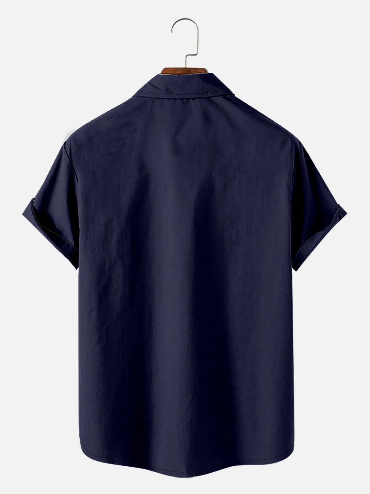 Men's Patriotic Blue Marlin Western Short Sleeve Shirt sold by Eleven Oasis product image thumbnail 3