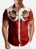 Tall Men's Cowboy Cat Rodeo Short Sleeve Shirt sold by Eleven Oasis