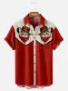 Tall Men's Cowboy Cat Rodeo Short Sleeve Shirt sold by Eleven Oasis