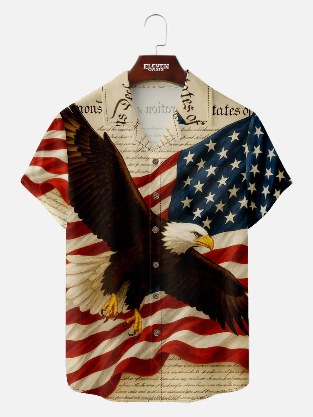 Men's Constitution Eagle Glory Short Sleeve Shirt sold by Eleven Oasis