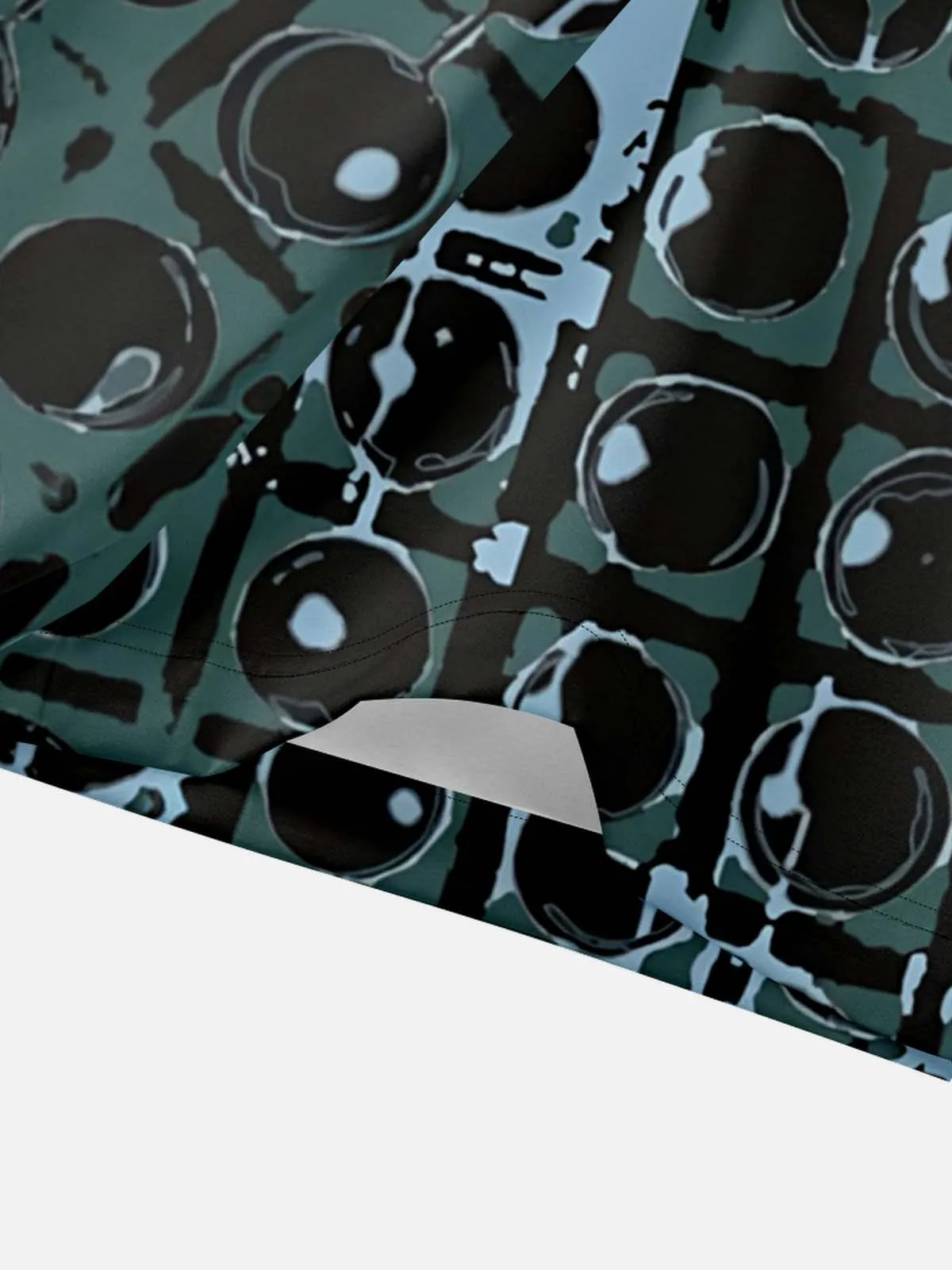 Men's Vintage Speaker Wall Pattern Short Sleeve Shirt sold by Eleven Oasis product image thumbnail 3