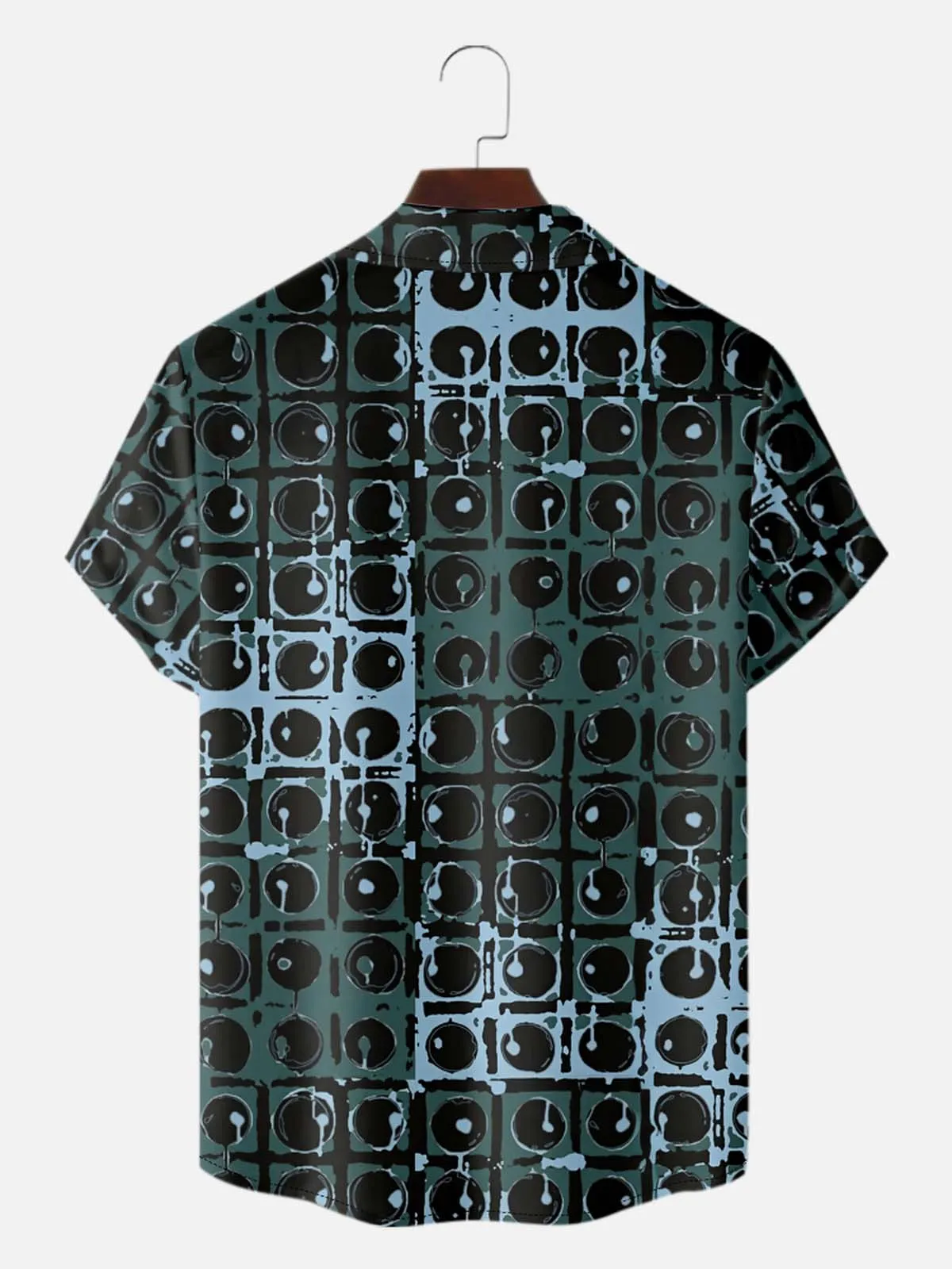 Men's Vintage Speaker Wall Pattern Short Sleeve Shirt sold by Eleven Oasis product image thumbnail 2