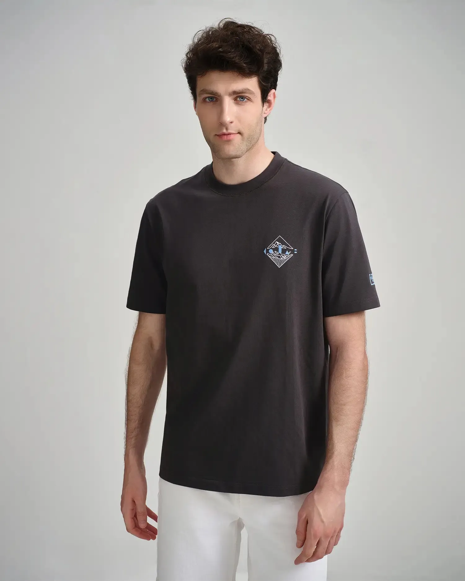 KOLAB Men's Embroidered Crest Tee sold by Eleven Oasis product image thumbnail 3