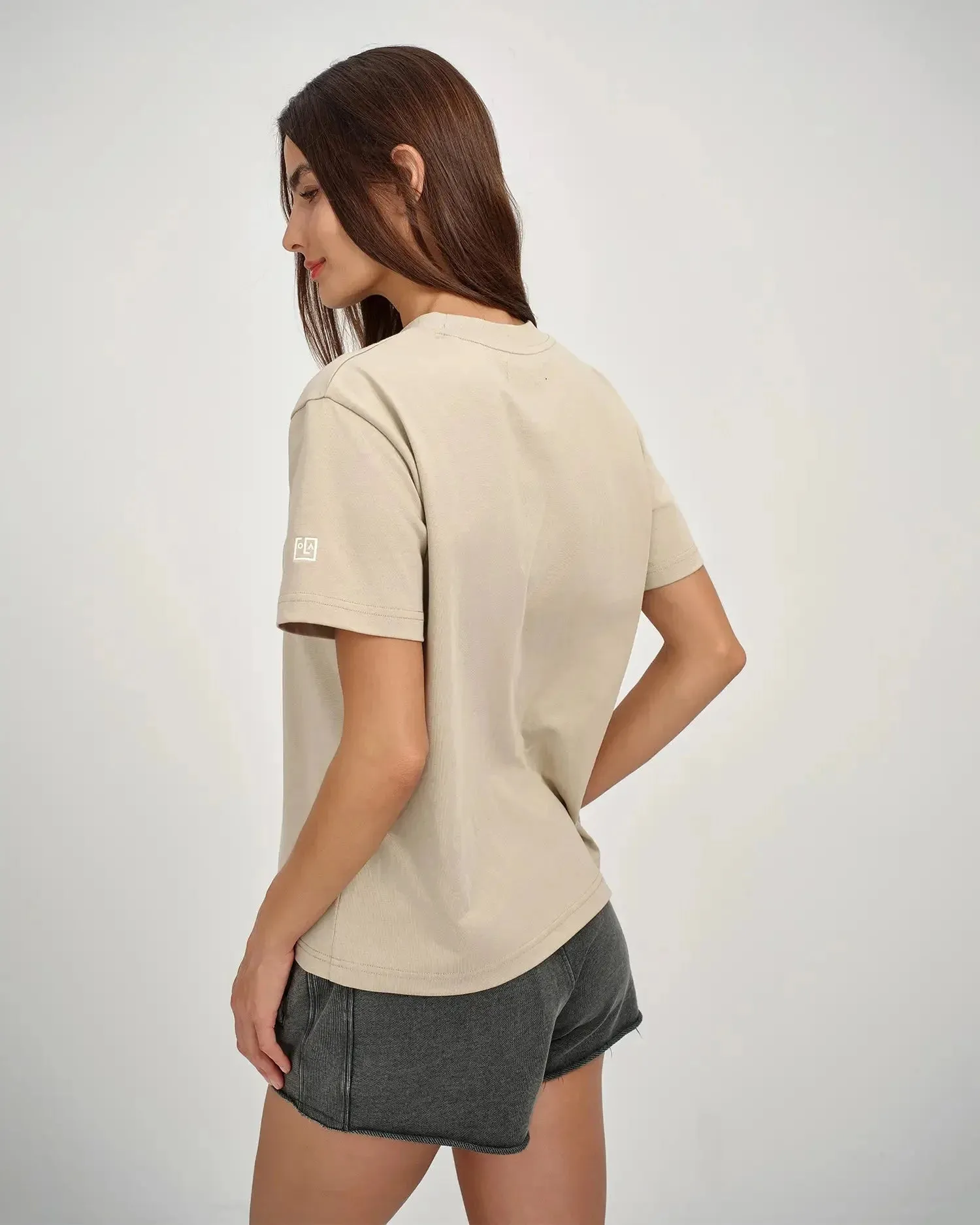 KOLAB Women's Embroidered Crest Tee sold by Eleven Oasis product image thumbnail 2