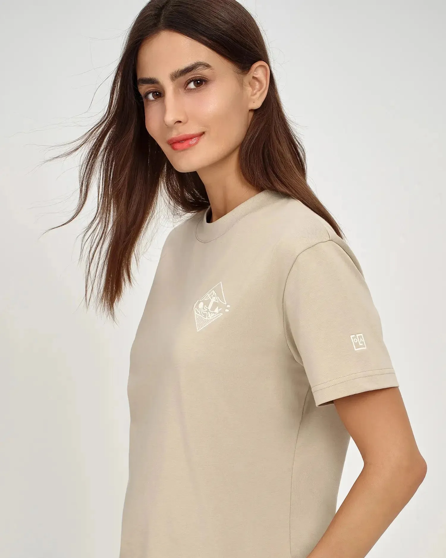 KOLAB Women's Embroidered Crest Tee sold by Eleven Oasis product image thumbnail 3