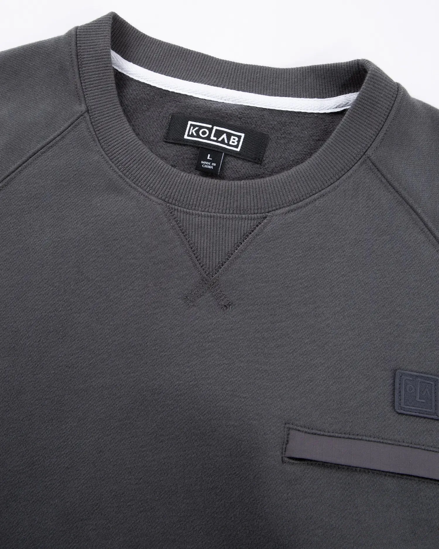 KOLAB Mixed Fabric Crew Sweatshirt sold by Eleven Oasis product image thumbnail 5