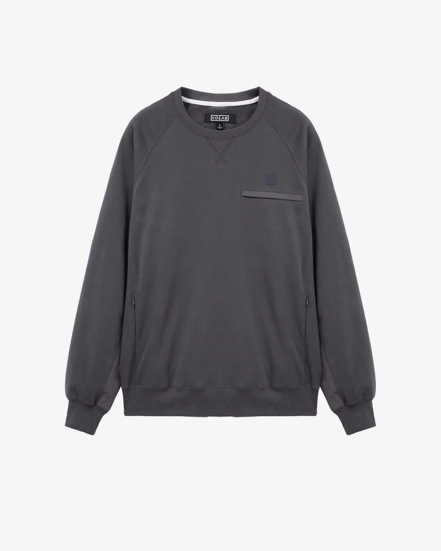 KOLAB Mixed Fabric Crew Sweatshirt sold by Eleven Oasis