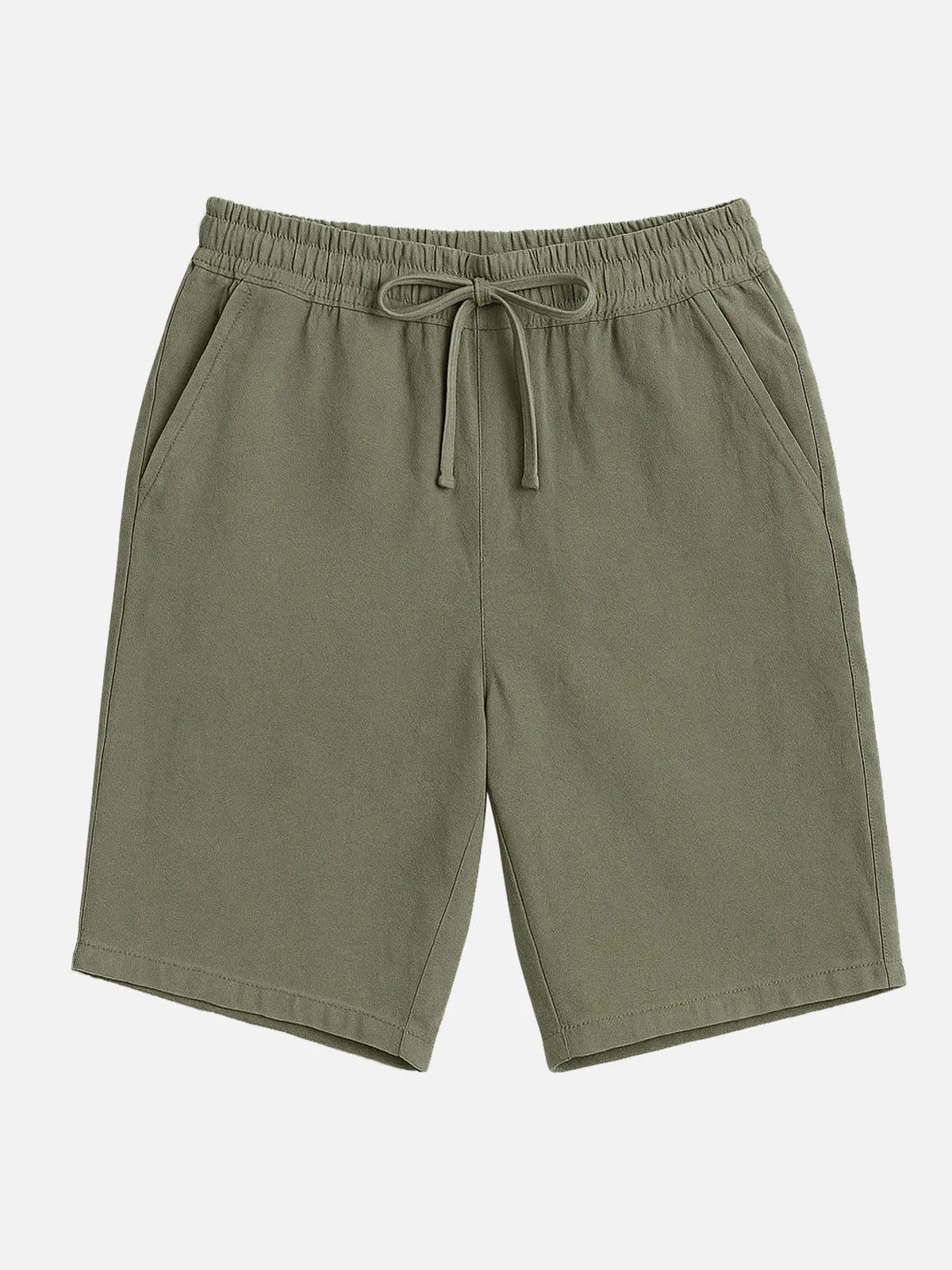 Men's Linen Blend Elastic Waist Shorts sold by Eleven Oasis product image thumbnail 4