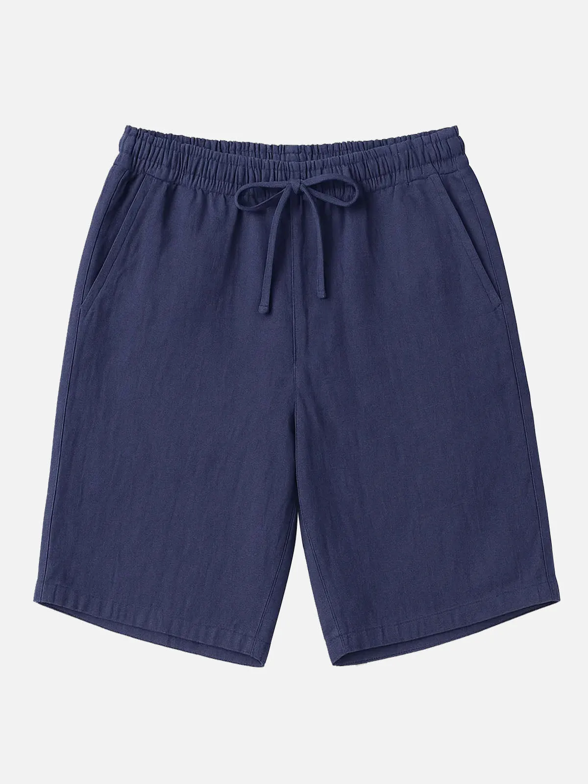 Men's Linen Blend Elastic Waist Shorts sold by Eleven Oasis