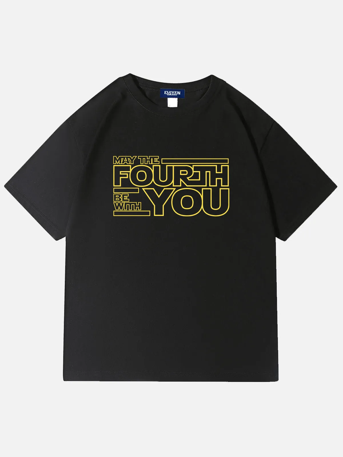 Star Wars May The Fourth Sci-Fi Cotton T-Shirt sold by Eleven Oasis