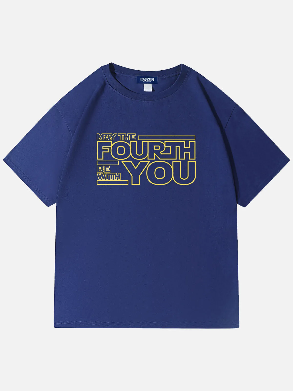 Star Wars May The Fourth Sci-Fi Cotton T-Shirt sold by Eleven Oasis product image thumbnail 2