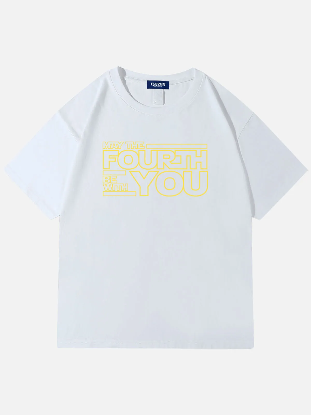 Star Wars May The Fourth Sci-Fi Cotton T-Shirt sold by Eleven Oasis product image thumbnail 3