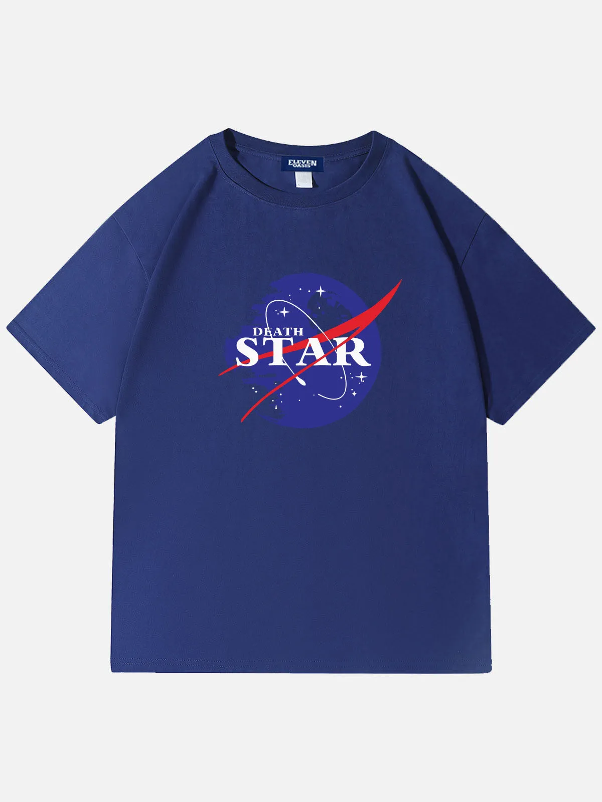 Star Wars Death Star NASA Parody Cotton T-Shirt sold by Eleven Oasis product image thumbnail 2