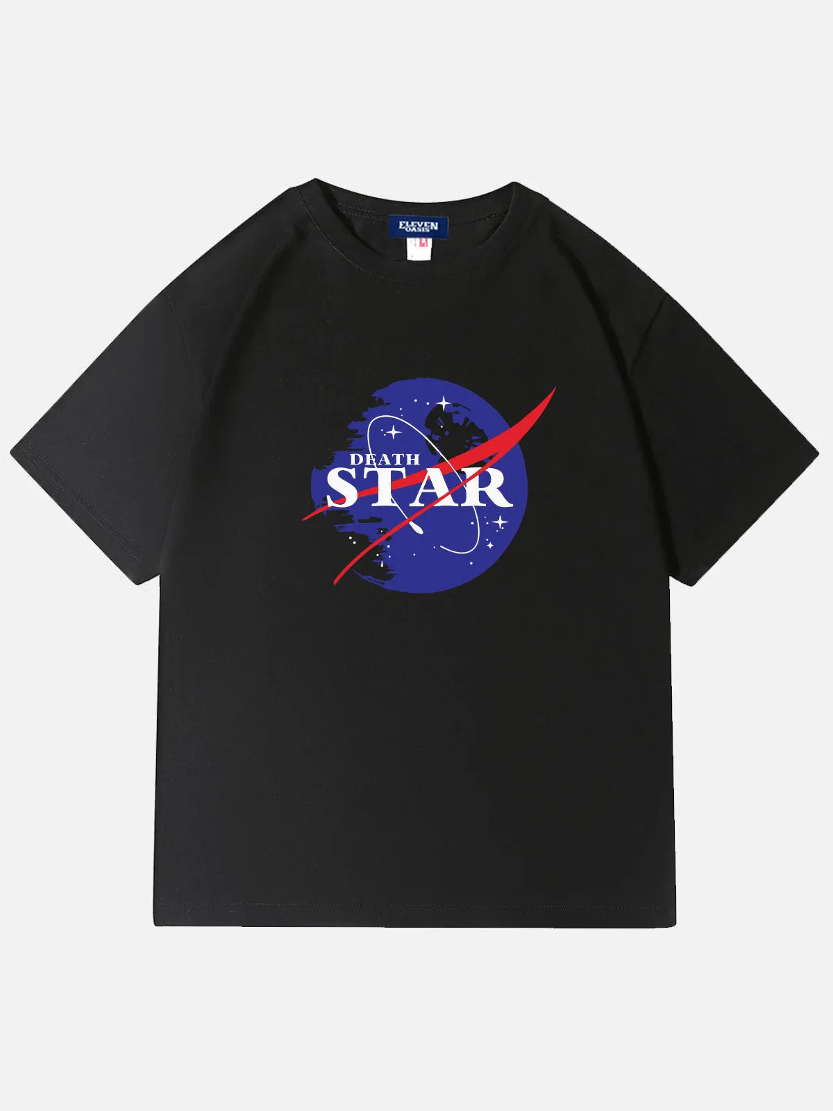 Star Wars Death Star NASA Parody Cotton T-Shirt sold by Eleven Oasis product image thumbnail 3