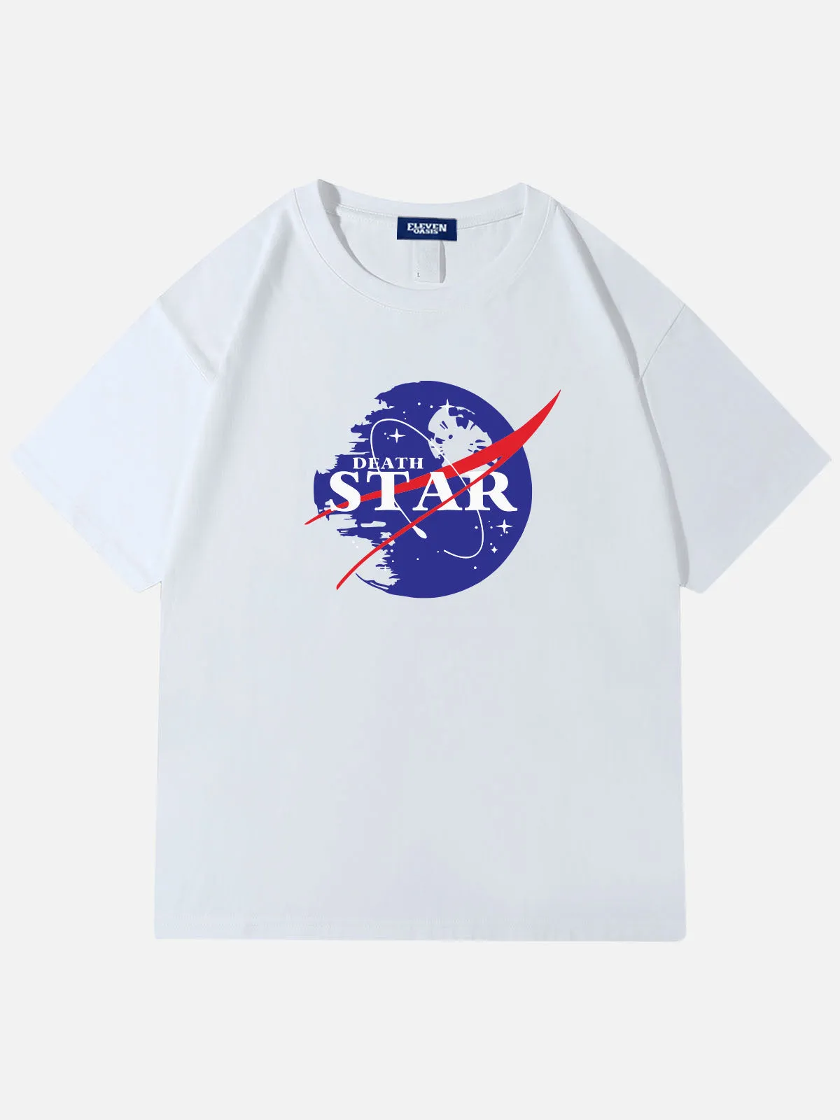 Star Wars Death Star NASA Parody Cotton T-Shirt sold by Eleven Oasis