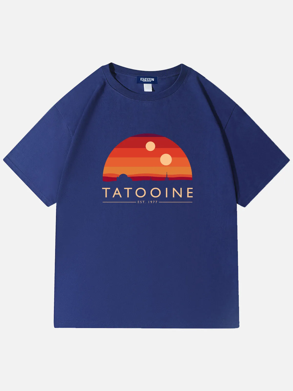 Star Wars Tatooine Twin Suns Vintage Cotton T-Shirt sold by Eleven Oasis
