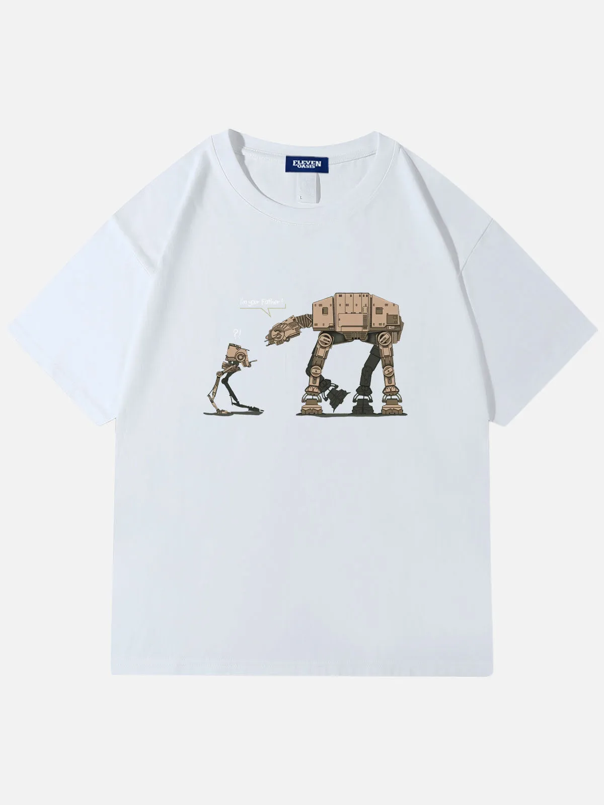 Star Wars Funny AT-AT Walker Robot Dialogue Cotton T-Shirt sold by Eleven Oasis