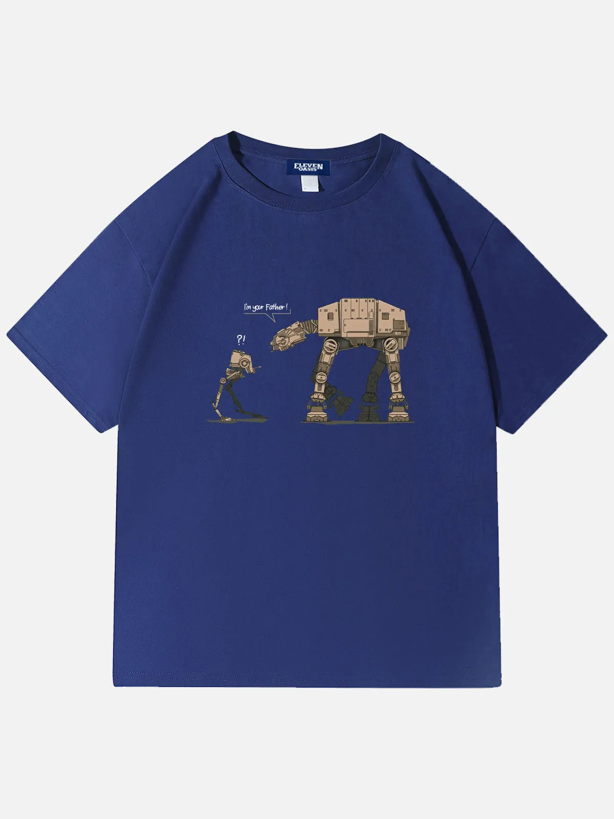 Star Wars Funny AT-AT Walker Robot Dialogue Cotton T-Shirt sold by Eleven Oasis product image thumbnail 2