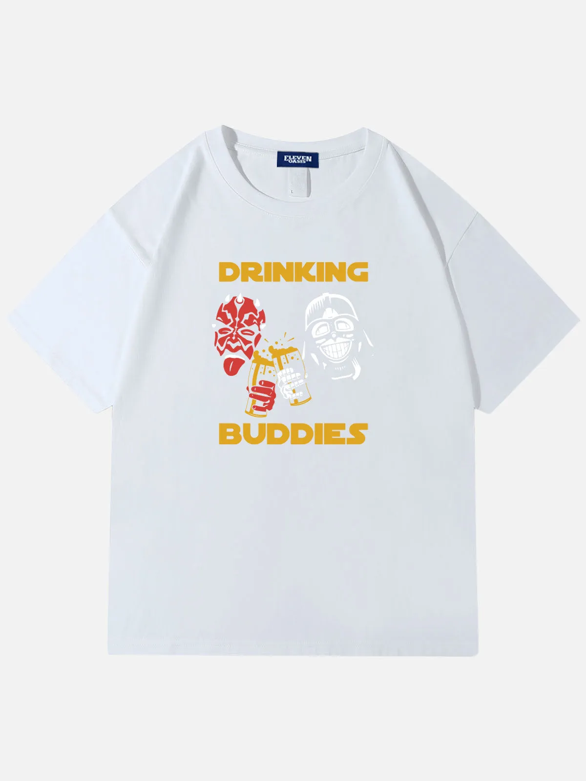 Star Wars Drinking Buddies Graphic Cotton T-Shirt sold by Eleven Oasis product image thumbnail 3