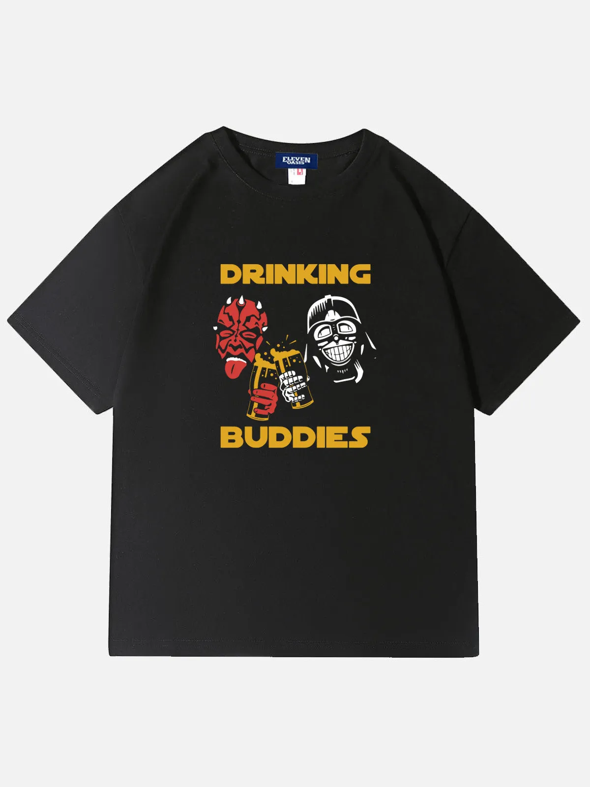 Star Wars Drinking Buddies Graphic Cotton T-Shirt sold by Eleven Oasis product image thumbnail 2