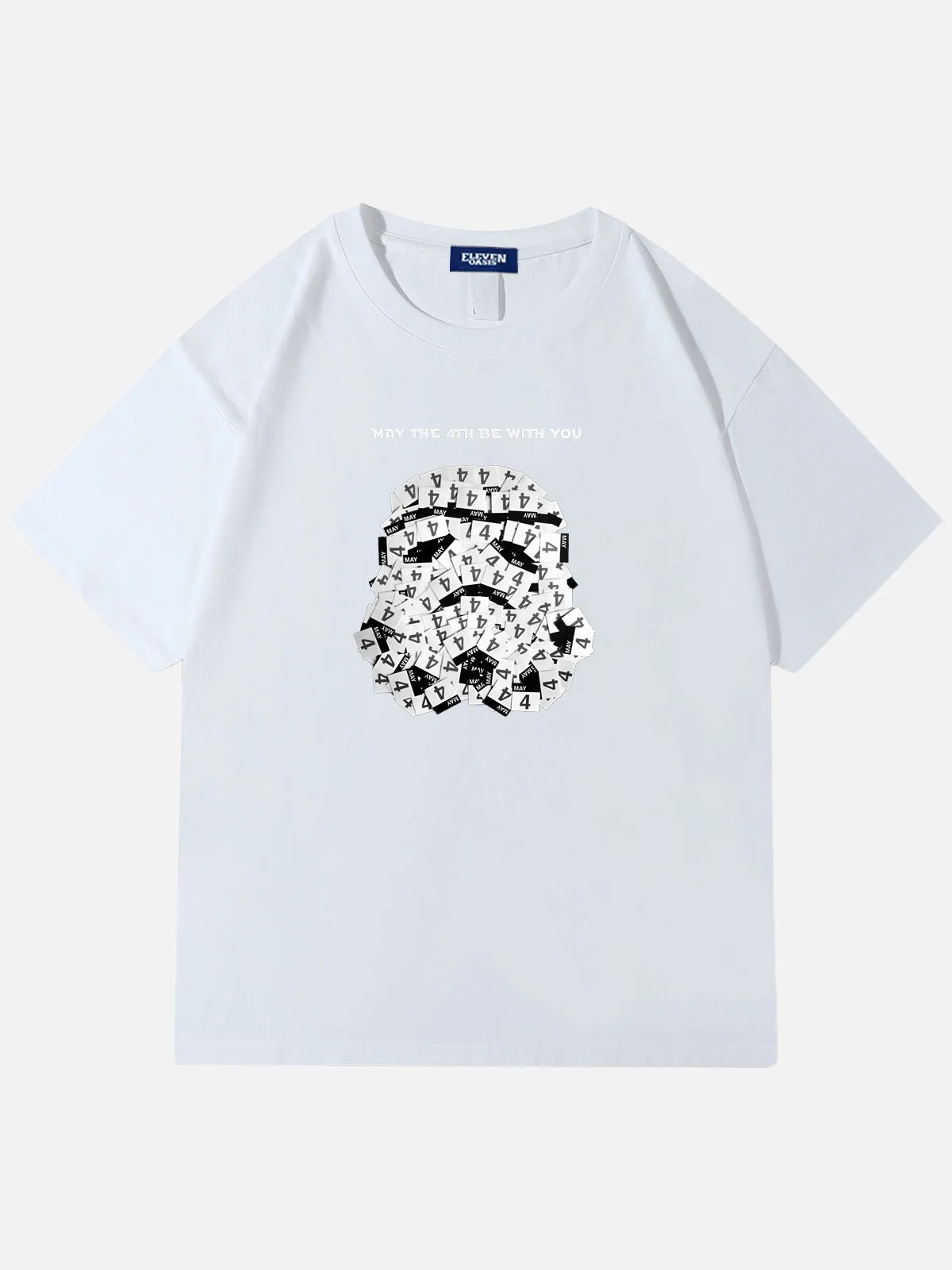Star Wars May the Fourth Calendar Stormtrooper Cotton T-Shirt sold by Eleven Oasis product image thumbnail 3