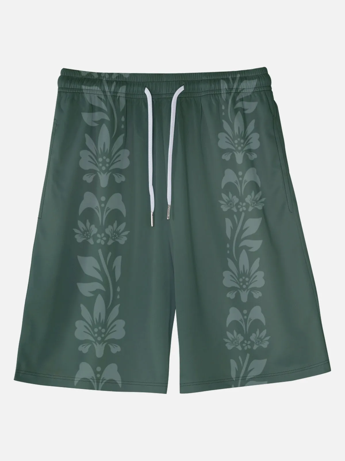 Men's Island Time Floral Vacation Shorts sold by Eleven Oasis