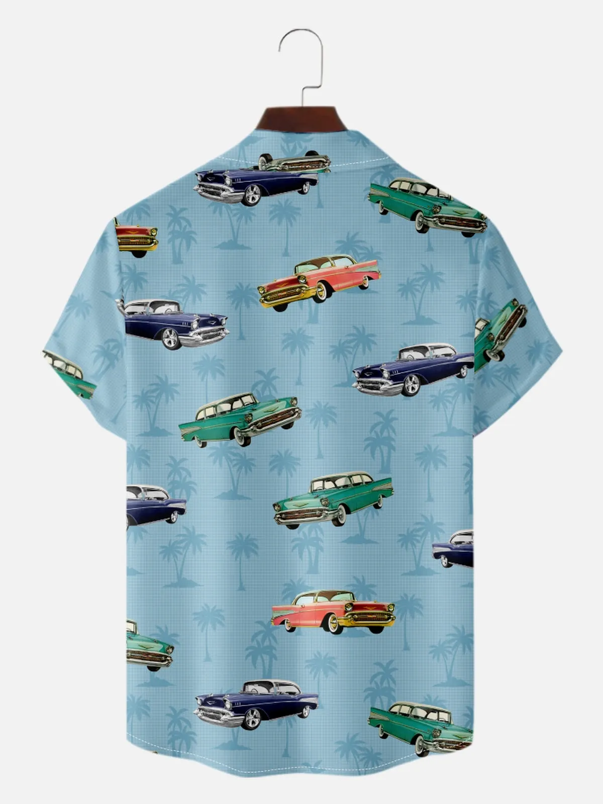 Men's Vintage Cars Palm Paradise Short Sleeve Shirt sold by Eleven Oasis product image thumbnail 4