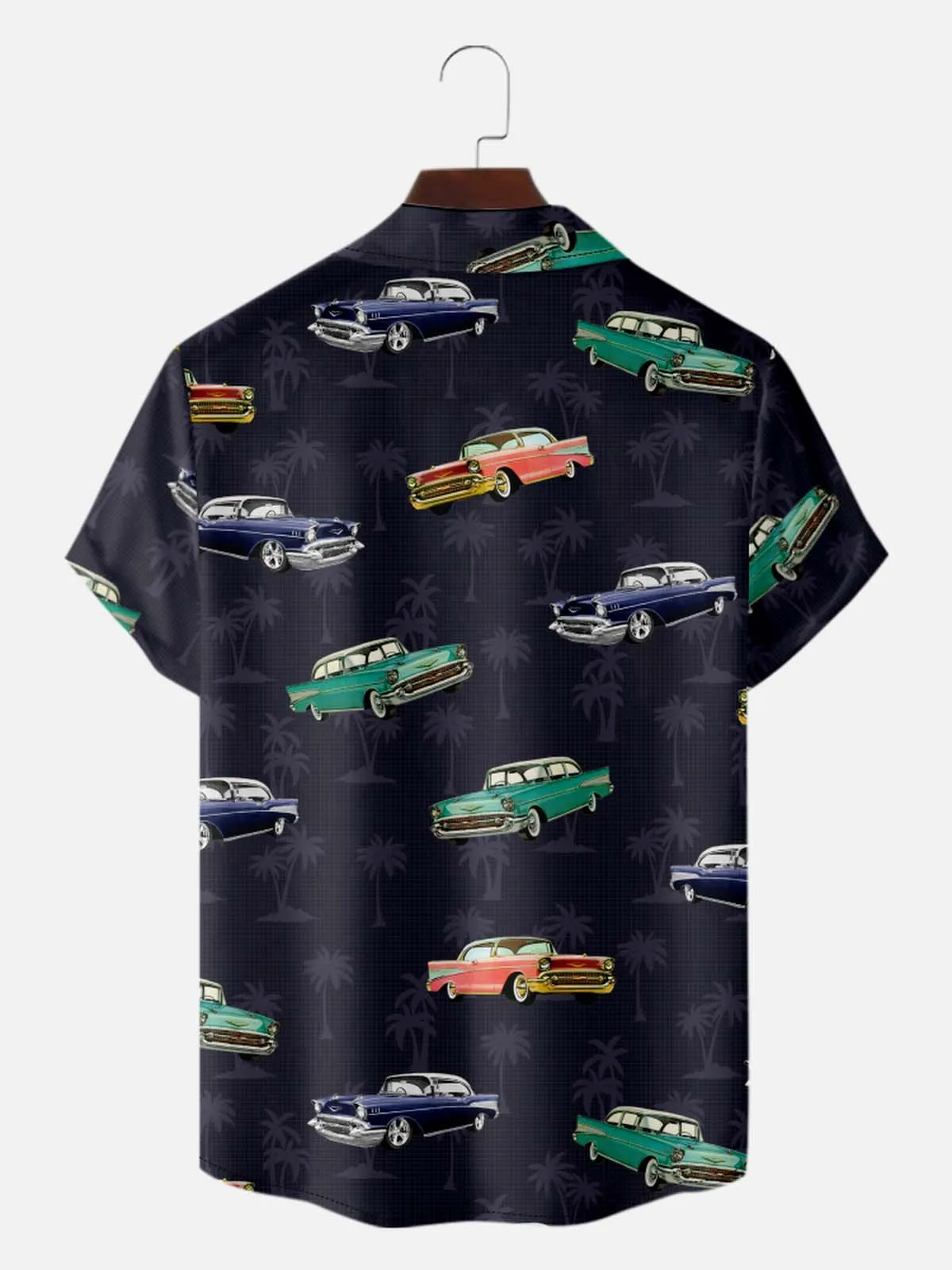 Men's Vintage Cars Palm Paradise Short Sleeve Shirt sold by Eleven Oasis product image thumbnail 3