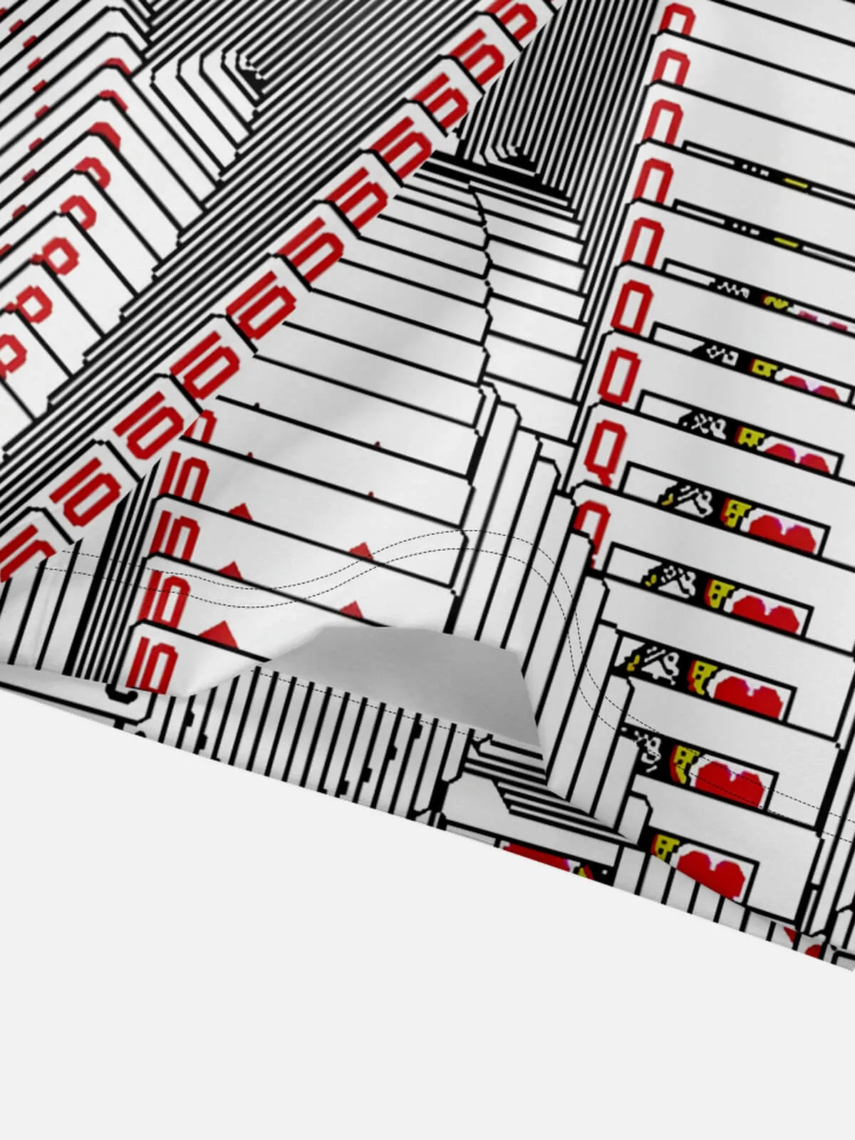 Men's Playing Cards Camp Collar Short Sleeve Shirt Rolling Poker sold by Eleven Oasis product image thumbnail 3