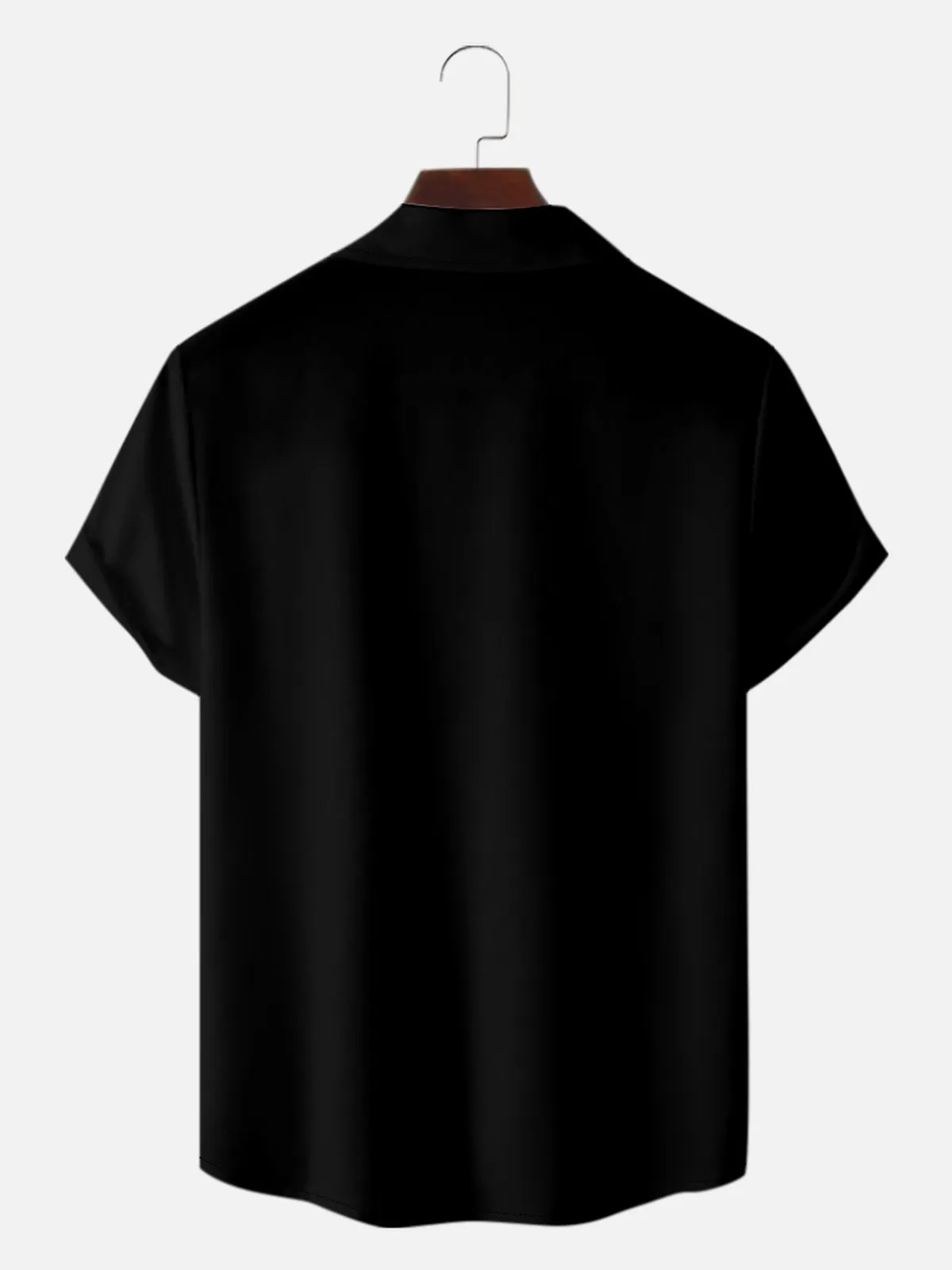 Men's Playing Cards Camp Collar Short Sleeve Shirt Card Skull Faces sold by Eleven Oasis product image thumbnail 4