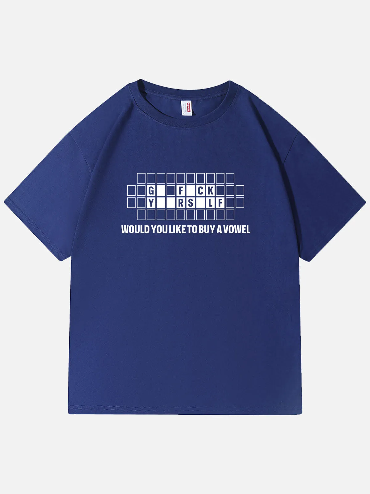 Wheel of Fortune Buy a Vowel Game Show Cotton T-Shirt sold by Eleven Oasis product image thumbnail 2