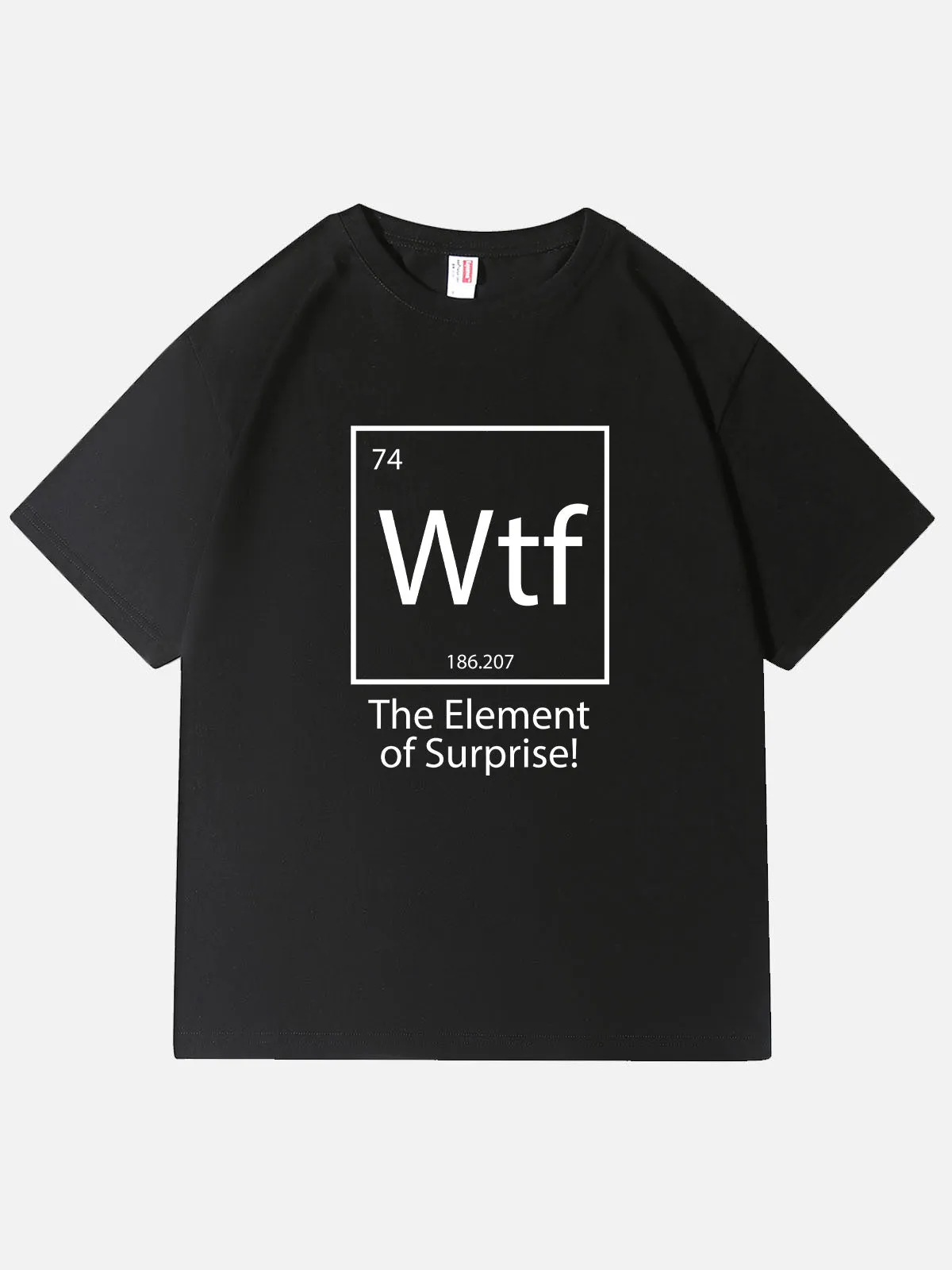 WTF Element of Surprise Periodic Table Cotton T-Shirt sold by Eleven Oasis product image thumbnail 2