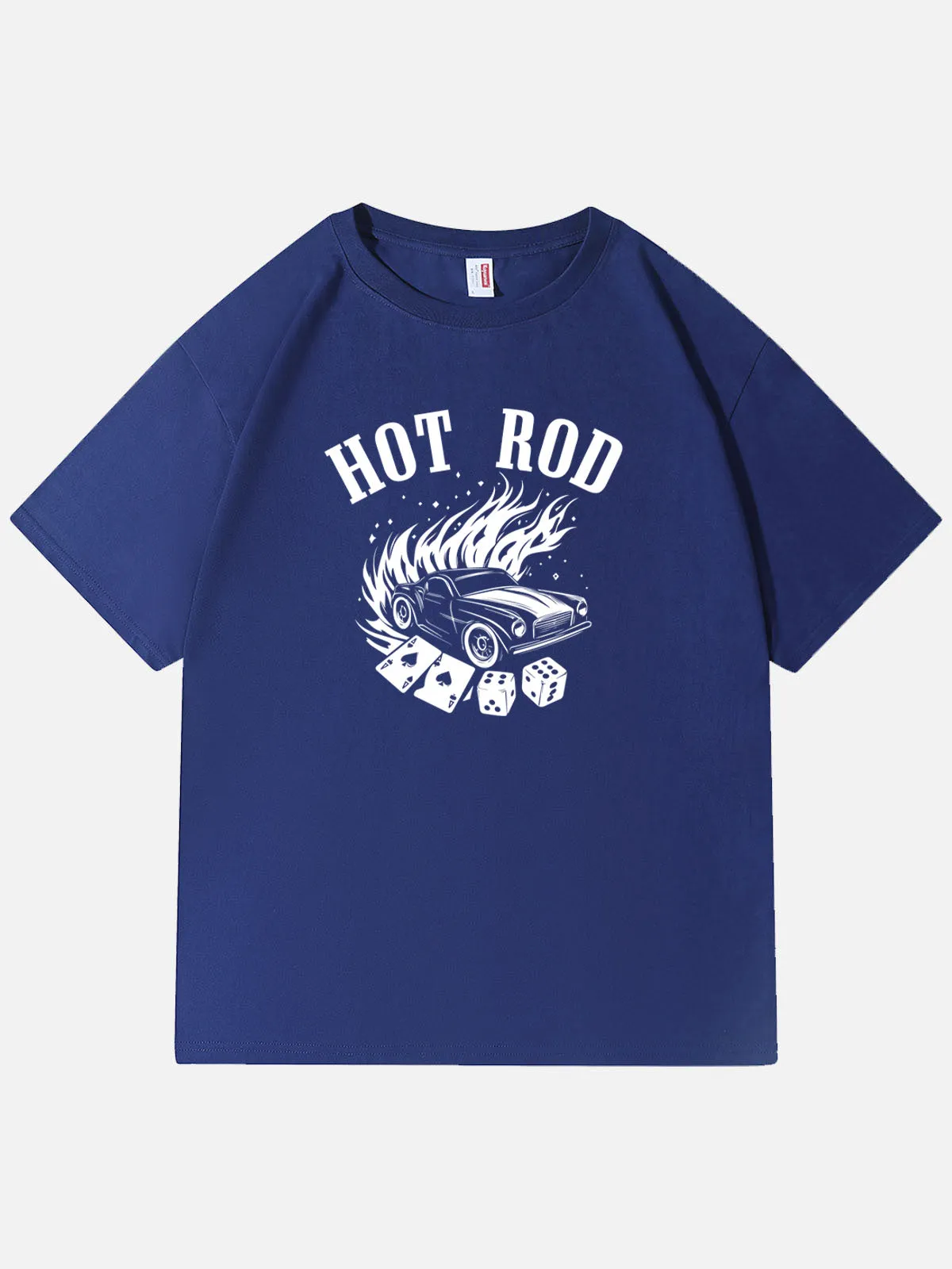 Hot Rod Torched Muscle Car Dice Cotton T-Shirt sold by Eleven Oasis