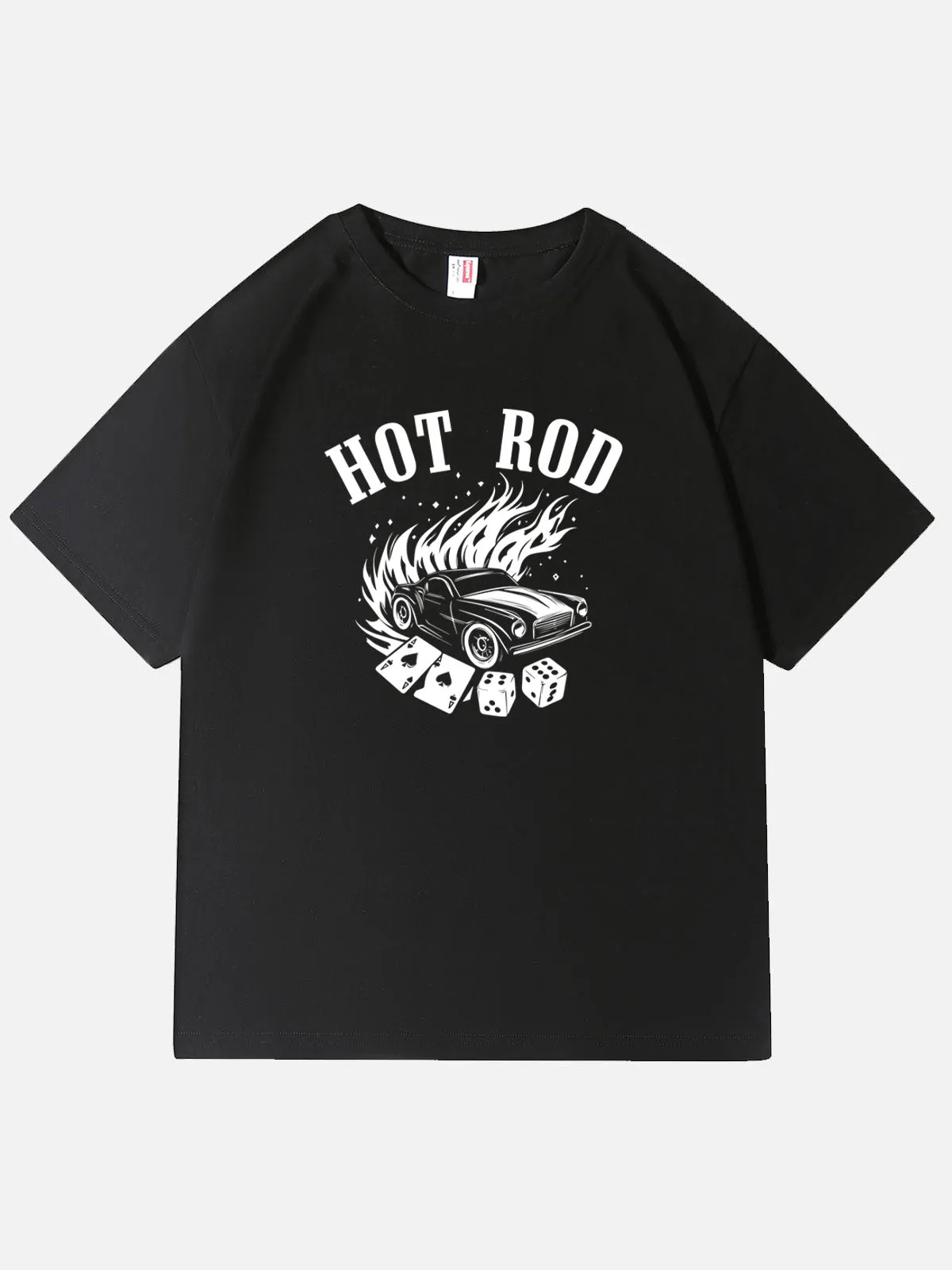 Hot Rod Torched Muscle Car Dice Cotton T-Shirt sold by Eleven Oasis product image thumbnail 2