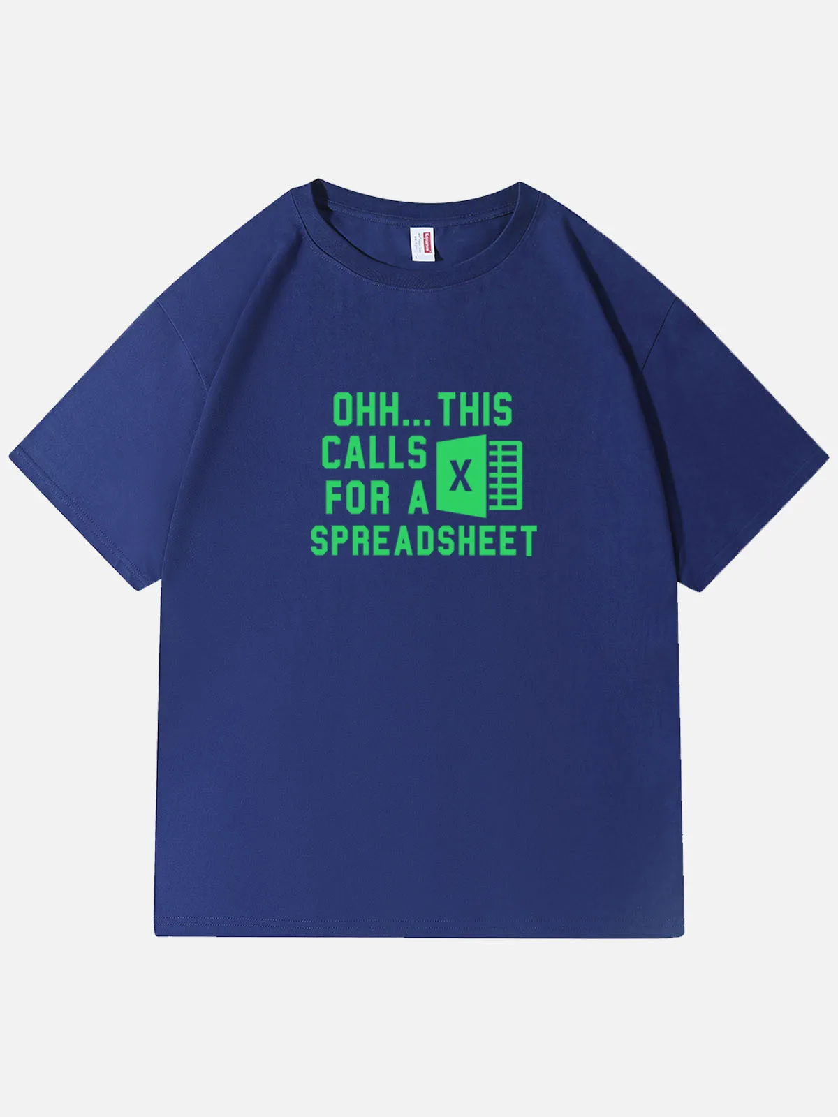 This Calls for a Spreadsheet Excel Meme Cotton T-Shirt sold by Eleven Oasis product image thumbnail 3