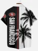 Men's San Francisco 49ers Tropical Short Sleeve Shirt sold by Eleven Oasis